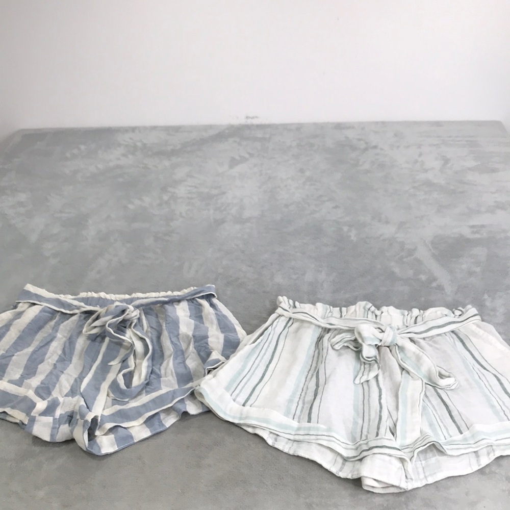 Eberjey 2 pairs of gauze swim cover up shorts Size Small New